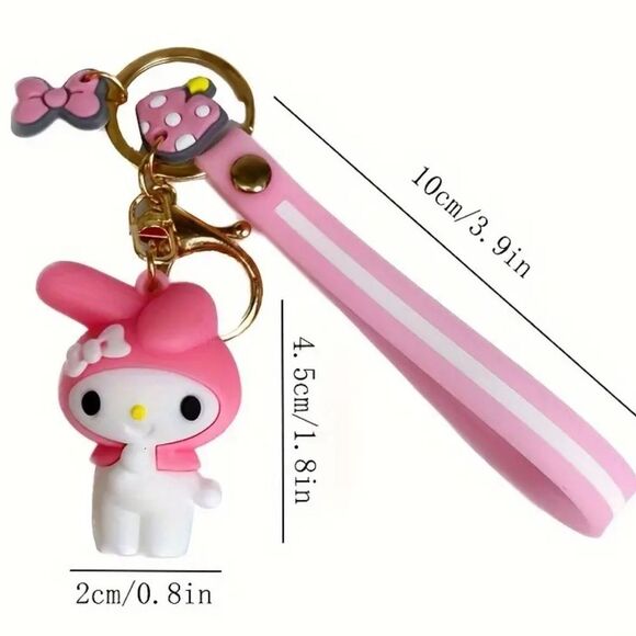 BAG CHARM Hello Kitty Resin Bag Charm Keychain - Picture 4 of 4